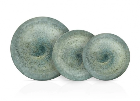 Σερβίτσιο Φαγητού Σετ 20τμχ In-glaze Stoneware Uranus Μπλε-Γκρι CRYSPO TRIO 25.095.40
