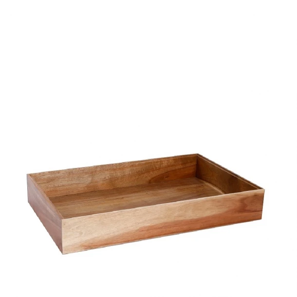 Κουτί Ξύλινο Ακακίας Στοιβαζόμενο ESPIEL 53x32,5x8,5εκ. BUK102