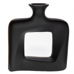 Βάζο Κεραμικό Μαύρο 21x7x23εκ. iliadis 91524