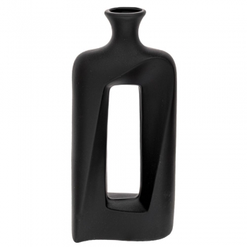 Βάζο Κεραμικό Μαύρο 15x7x31εκ. iliadis 91523