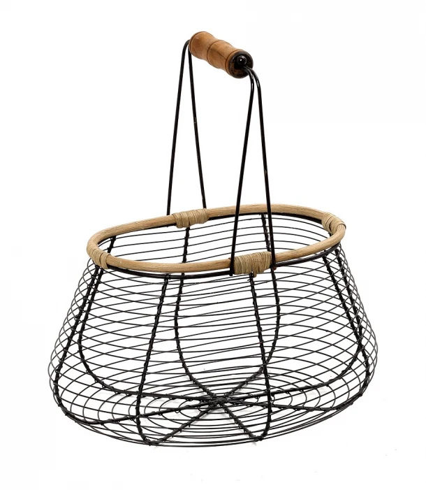 Καλάθι Μεταλλικό-Bamboo ESPIEL 30x20x32εκ. TAK218