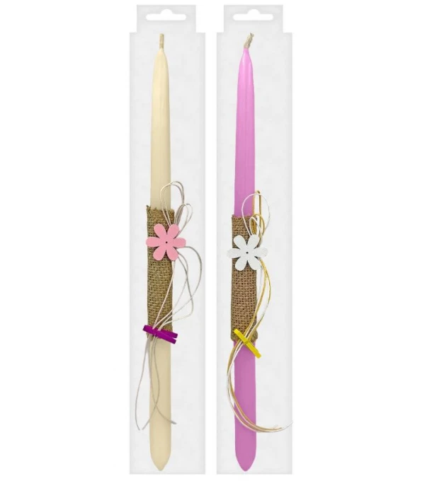 Λαμπάδα Λουλούδι Ξύλινο 37εκ. Bunny's 73-1920