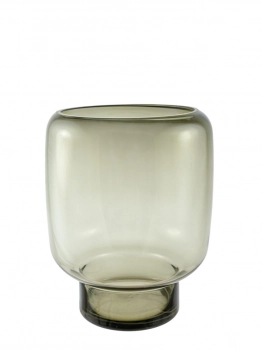 Βάζο Χειροποίητο Φυσητό Γυαλί Γκρι 23x30κ. Zen Collection 25.43.52106