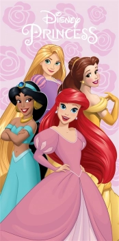 Πετσέτα Θαλάσσης Παιδική Quick Dry Microfiber 70x140εκ. Disney Home Princess 334 Pastel Lilac Dimcol