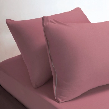 Σετ Σεντόνι Με Μαξιλαροθήκη Βαμβακερό Μονό Με Λάστιχο 100x200+35εκ. Jersey Dusty Pink Melinen 20004892