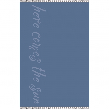 Πετσέτα Θαλάσσης Βαμβακερή Velour Blue 86x160εκ. Beatles Melinen 20004879