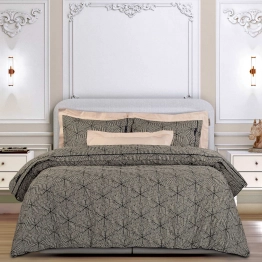 Σετ Παπλωματοθήκη Βαμβακερή King 240x260εκ. Essential 2366 Beige-Black Greenwich Polo Club