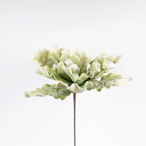 Κλαδί Με Λουλούδι Foam 50x50εκ. Ανοιχτό Πράσινο ESTHETI 816-20020