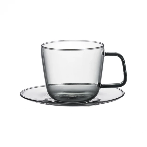Φλυτζάνι Τσαγιού Γυάλινο 280ml Yalo Γκρι Estia 07-54960