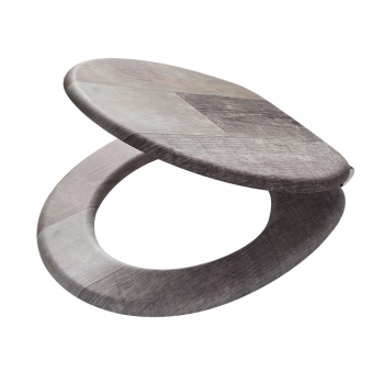 Καπάκι Λεκάνης MDF Old Wood Brown 45,9x37,7x5,5εκ. Tiger 800611