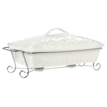 Γάστρα Πυρίμαχη Παραλληλόγραμμη Με Καπάκι 42εκ. Punto CRYSPO TRIO 26.000.56