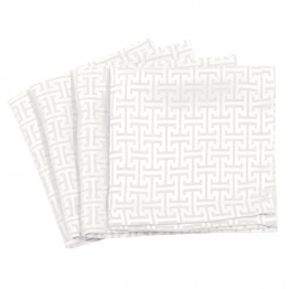 Σετ 4τμχ Πετσέτες Κουζίνας Polyester 40x40εκ. Essential 3006 White Greenwich Polo Club