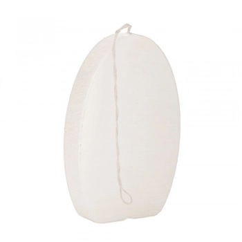 Κερί Αυγό 10x15εκ. Ρουστίκ Λευκό Περλέ iliadis 91179