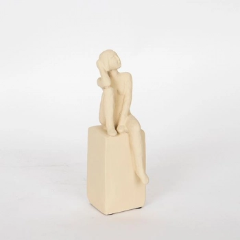 Διακοσμητική Επιτραπέζια Φιγούρα Polyresin Καφέ 6x8x20,5εκ. ESTHETI 752-27021