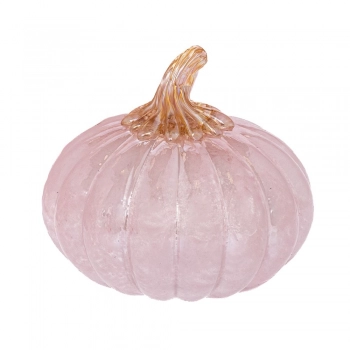 Διακοσμητική Κολοκύθα Γυάλινη Ροζ Φ21x21εκ. iliadis 91955