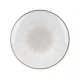 Πιατέλα Στρογγυλή Πορσελάνης 31εκ. Water Lily Grey Oriana Ferelli PR243366405