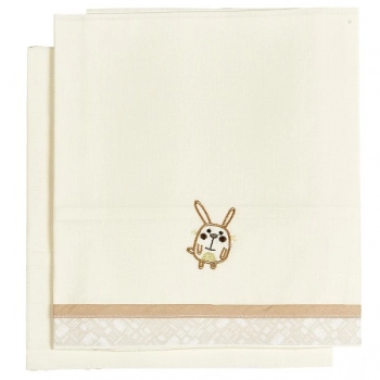 Σετ Σεντόνια 2τμχ Βαμβακερά Λίκνου 80x110εκ. Elephant Εκρού 23023