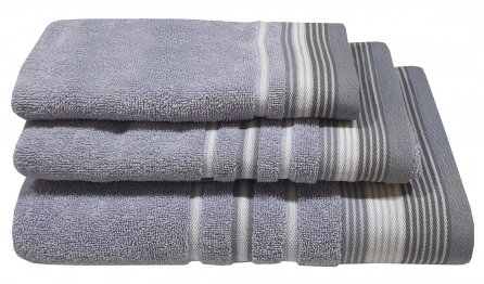 Πετσέτα Βαμβακερή Προσώπου 50x90εκ. Satin Stripe Levanda Komvos 7005912-12