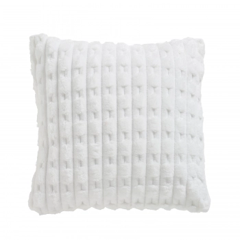 Διακοσμητικό Μαξιλάρι Fleece 40x40εκ. Throws 1176 Λευκό Das Home