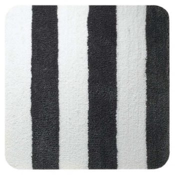 Ταπέτο Μπάνιου Polyester 60x60εκ. Linje Grey-White Sealskin 291656814