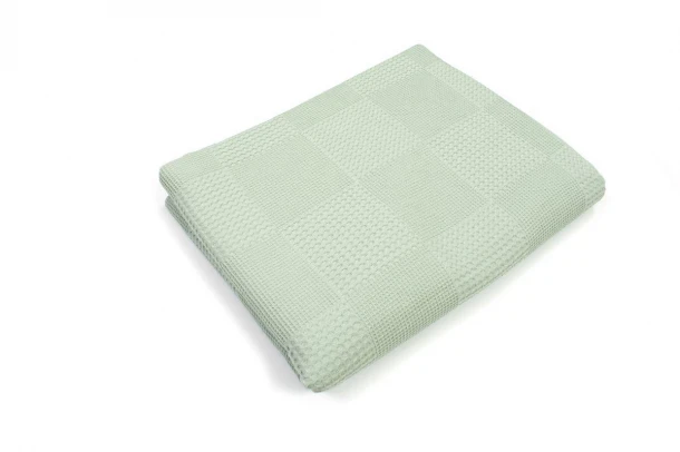 Κουβέρτα Μπεμπέ Πικέ Βαμβακερή Κούνιας 120x150εκ. Φυστικί DimCol