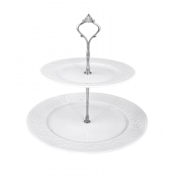 Ορντερβιέρα 2 Όροφη Πορσελάνης Λευκή Δ20εκ.-Δ27εκ. PW35 Kea Oriana Ferelli PRPW350011