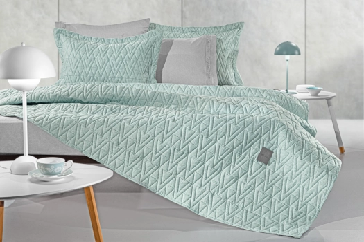 Σετ Κουβερλί Polyester King 250x240εκ. Kylian Mint Guy Laroche