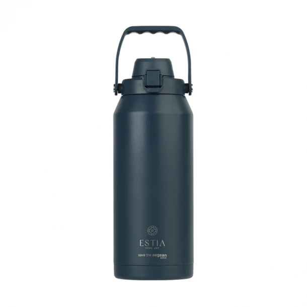 Θερμός Ανοξείδωτος Lift Bottle 12,6x11x30,3εκ.-1800ml Indigo Save The Aegean Estia 01-41458
