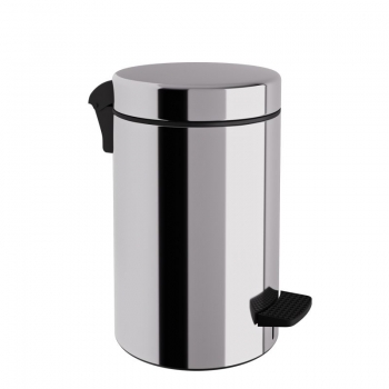 Καλάθι Απορριμμάτων 10lt-Φ20x37εκ. Soft Close Ανοξείδωτο Inox Pam & Co 2037-001