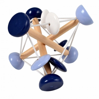 Κουδουνίστρα Ξύλινη Ελαστική  Blue Magni MGN2959B