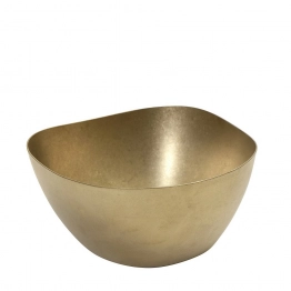 Μπωλάκι Σερβιρίσματος Ανοξείδωτο 18/10 Χρυσό Snow ESPIEL 11x11x5,3εκ. FEV203