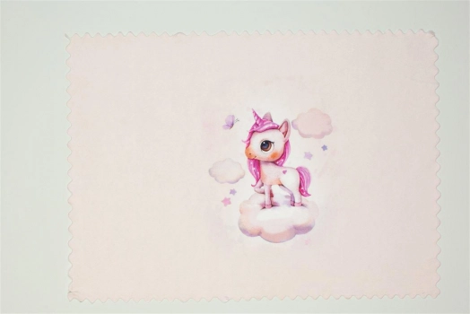 Σουπλά Παιδικό Polyester 35x50εκ. Unicorn 74 Ροζ DimCol