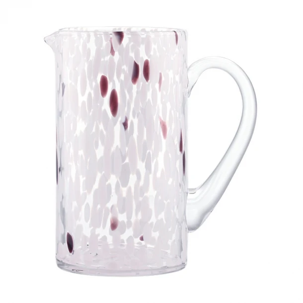 Κανάτα Γυάλινη 1400ml Ροζ-Μωβ Colorburst Estia 01-40857