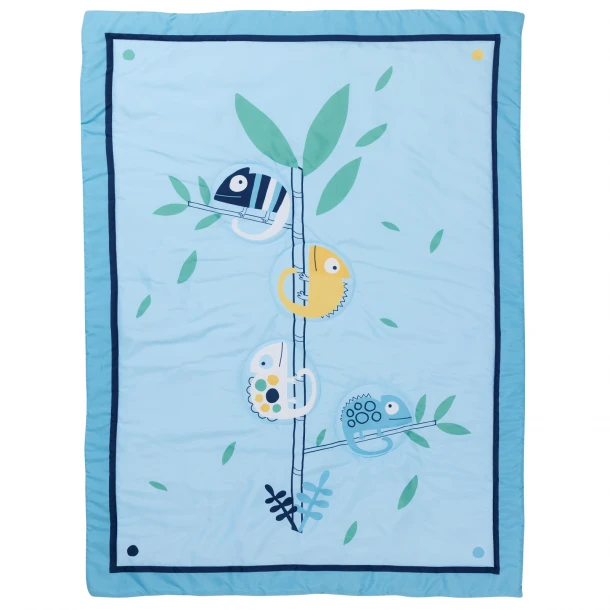 Κουβερλί Microfiber Κούνιας 110x150εκ. Fun 4935 Μπλε Das Baby