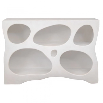 Μπουφές Mdf Λευκός Με Ακανόνιστες Θήκες iliadis 120x35x80εκ. 92131