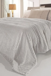 Σετ 2τμχ Κουβέρτα Υπέρδιπλη Velour Fleece 220x240εκ. Με Διακοσμητική Μαξιλαροθήκη Smoothie Elephant Guy Laroche