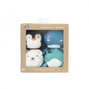 Μπαλάκι Ζωάκι Σετ 4τμχ Dooballs Polar Little Big Friends BTL303518