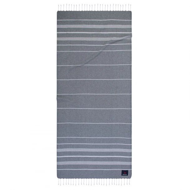 Πετσέτα Θαλάσσης-Παρεό Βαμβακερή 80x180εκ. Essential 3812 Γκρι Greenwich Polo Club