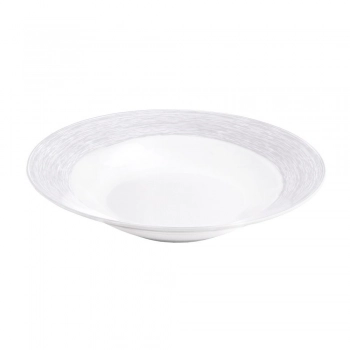 Πιάτο Βαθύ Πορσελάνης Elegancy Grey 23εκ. Oriana Ferelli NW24010022