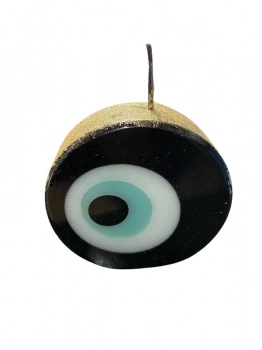 Κερί Μάτι Μαύρο-Χρυσό-Μπλε-Λευκό 10x3,5x10εκ. 24115