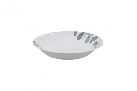 Πιάτο Βαθύ Φαγητού Γυάλινο Green 22εκ. Leaf Eaton ME25032023