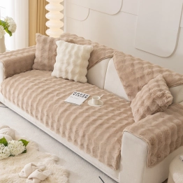 Ανώστρωμα Για Διθέσιο Καναπέ Faux Fur 70x180εκ. Biscuit Beige Melinen 20006657