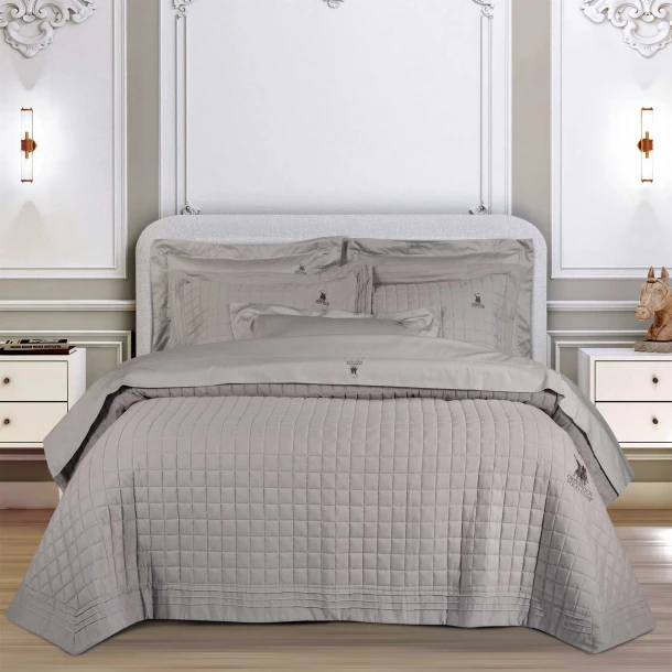 Κουβερλί Microfiber King 240x250εκ. Classic 2356 Taupe Greenwich Polo Club
