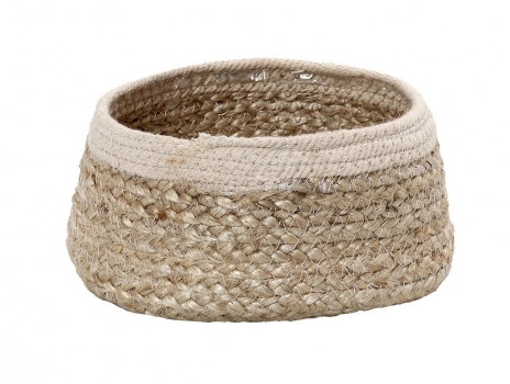 Ψωμιέρα Ψάθινη Μπεζ ESPIEL 19x19x8εκ. GAS109