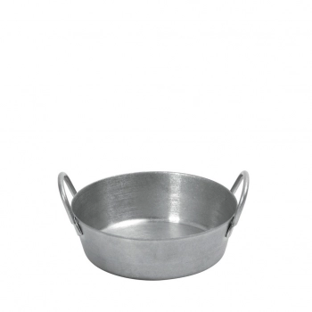 Μπωλάκι Σερβιρίσματος Με Λαβές Ανοξείδωτο 18/10 Ασημί Snow ESPIEL 8,2x8,2x2,7εκ. FEV122