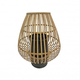 Φανάρι Bamboo Μπεζ-Μαύρο Art Et Lumiere 37,5x47,5εκ. 14848