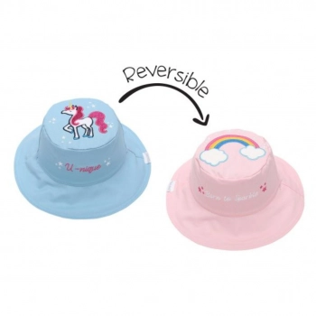 Καπέλο Διπλής Όψης UPF50 4-6Ετών Μονόκερος FlapJackKids FJKSH497L