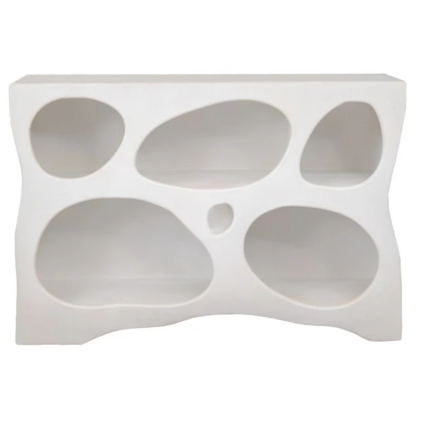 Μπουφές Mdf Λευκός Με Ακανόνιστες Θήκες iliadis 120x35x80εκ. 92131