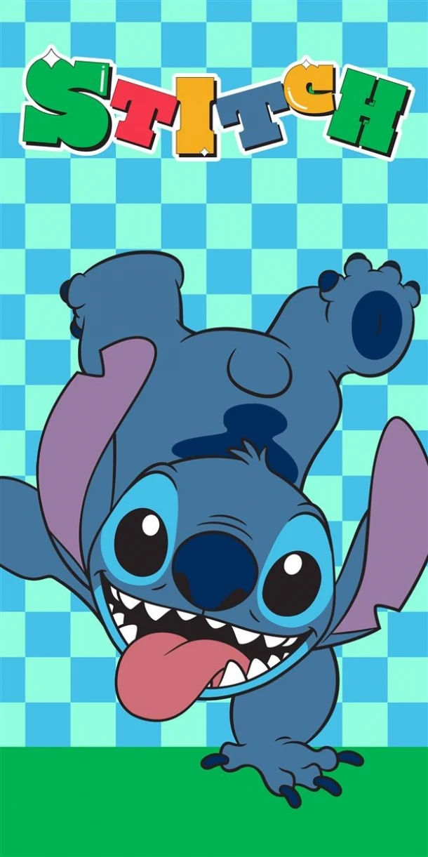 Πετσέτα Θαλάσσης Παιδική Quick Dry Microfiber 70x140εκ. Disney Home Lilo & Stitch 186 Aqua-Sky Blue Dimcol