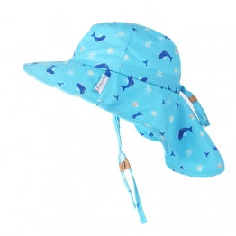 Αντηλιακό Cape Καπέλο 2-4 Ετών UPF50 Sunhat Blue Whale-Octopus Flapjack FJKCH154M